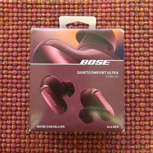 2nd Gen Bose QuietComfort Ultra Wireless Noise Cancelling Bluetooth Earbuds Plum